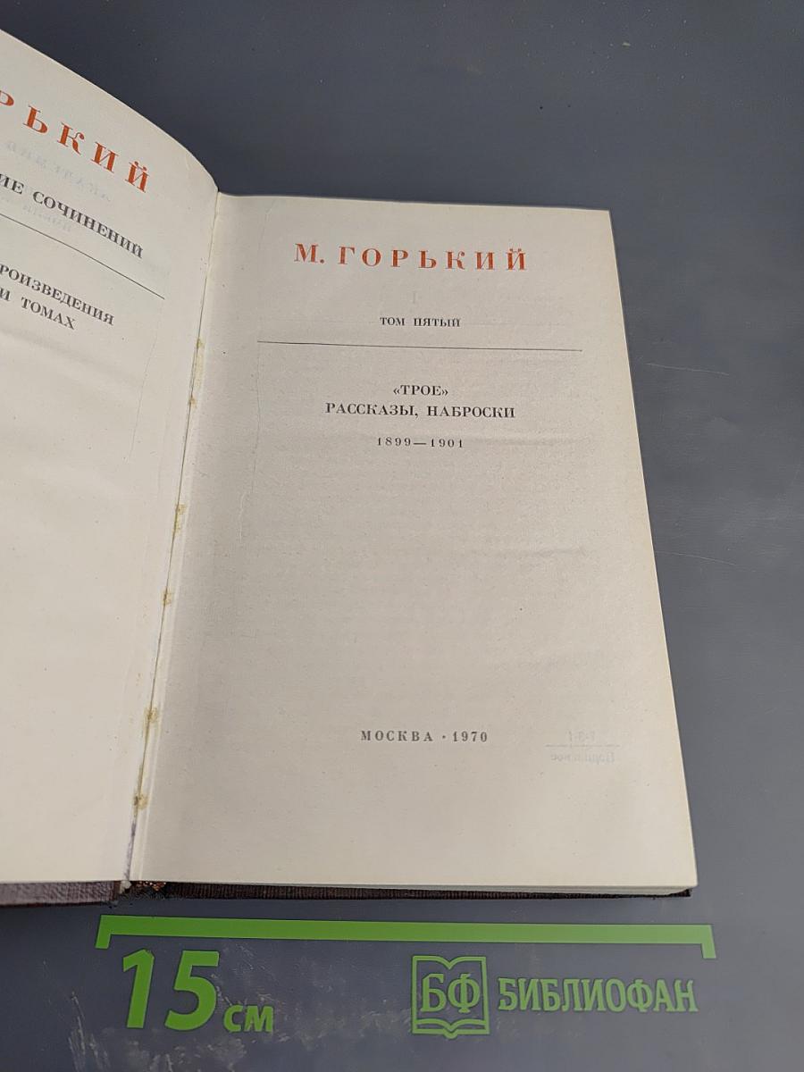 Собрание сочинений. Том 5. Трое. Рассказы, наброски (1899-1904)