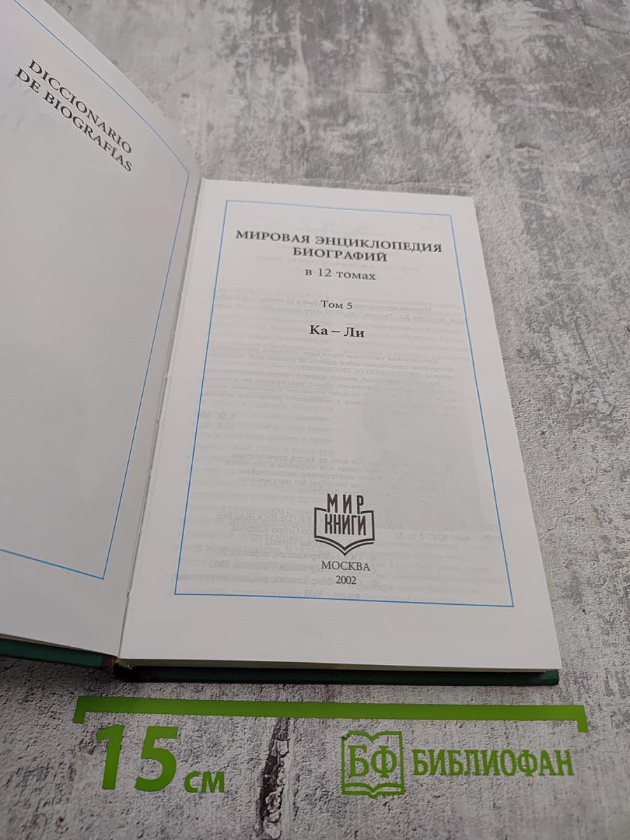 Мировая энциклопедия биографий Том 5 Ка – Ли