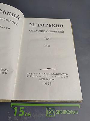 Собрание сочинений Том 17. Пьесы. М. Горький