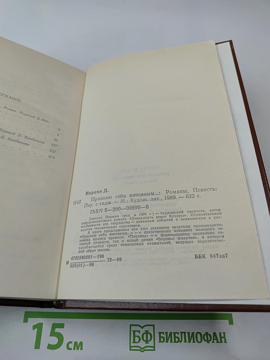 Признаю себя виновным...