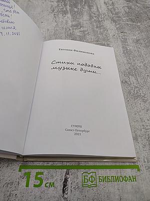 Стихи подобны музыке души...