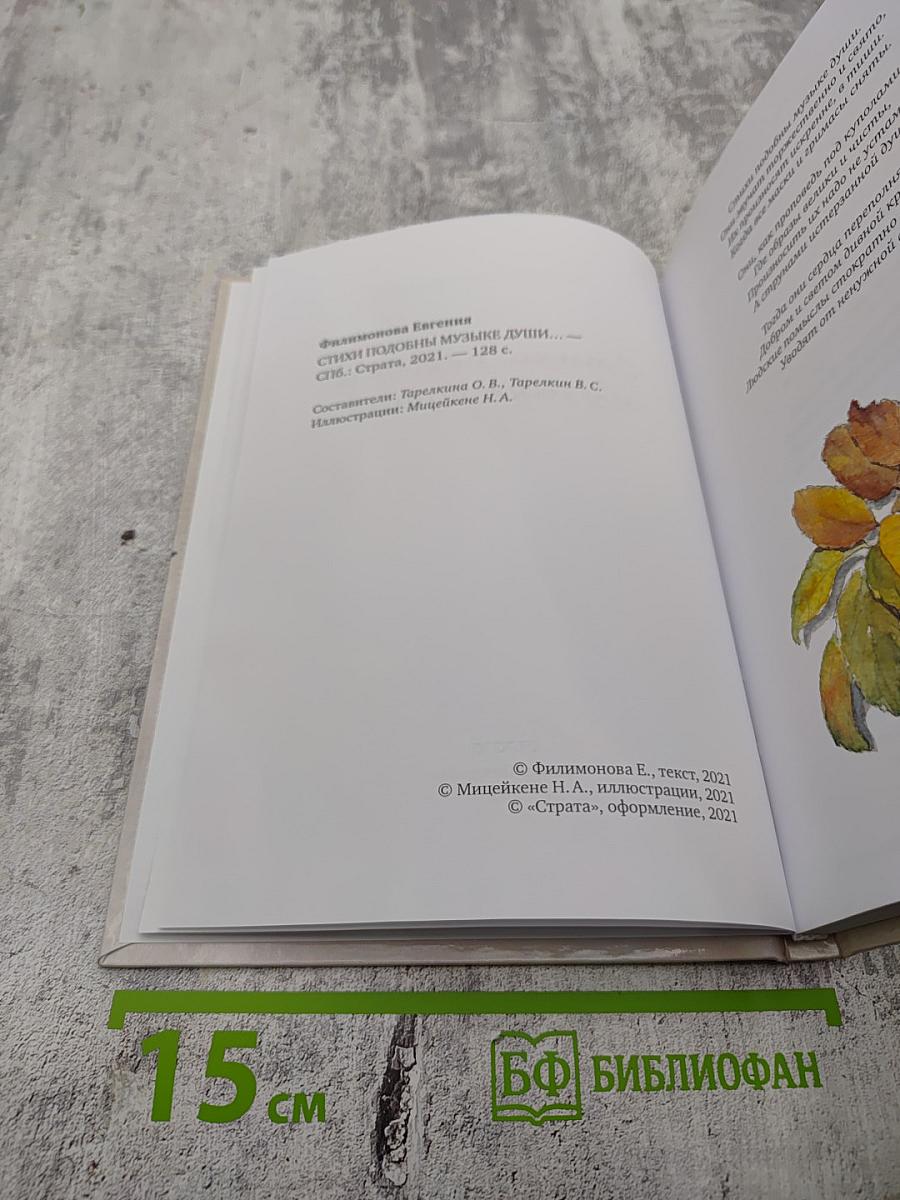 Стихи подобны музыке души...