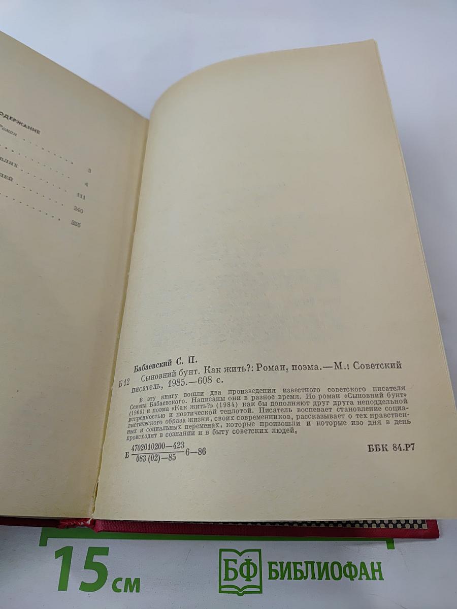 Сыновний бунт. Как жить?