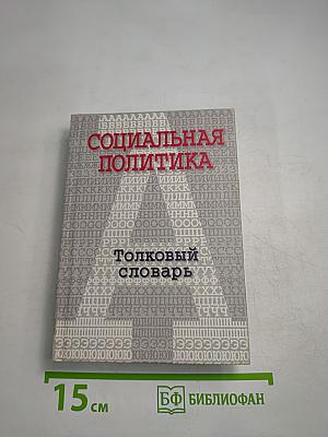 Социальная политика: Толковый словарь