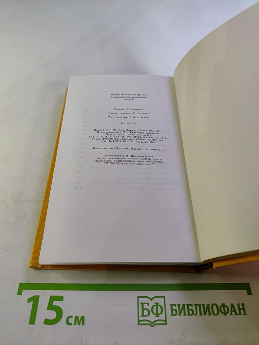 Александр Константинович ГЛАЗУНОВ