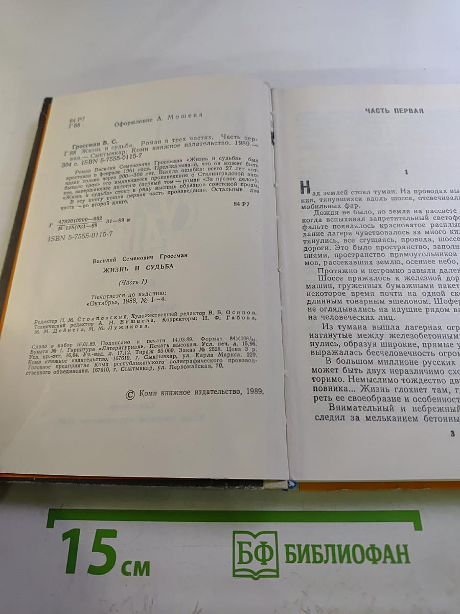 Жизнь и судьба. Часть первая