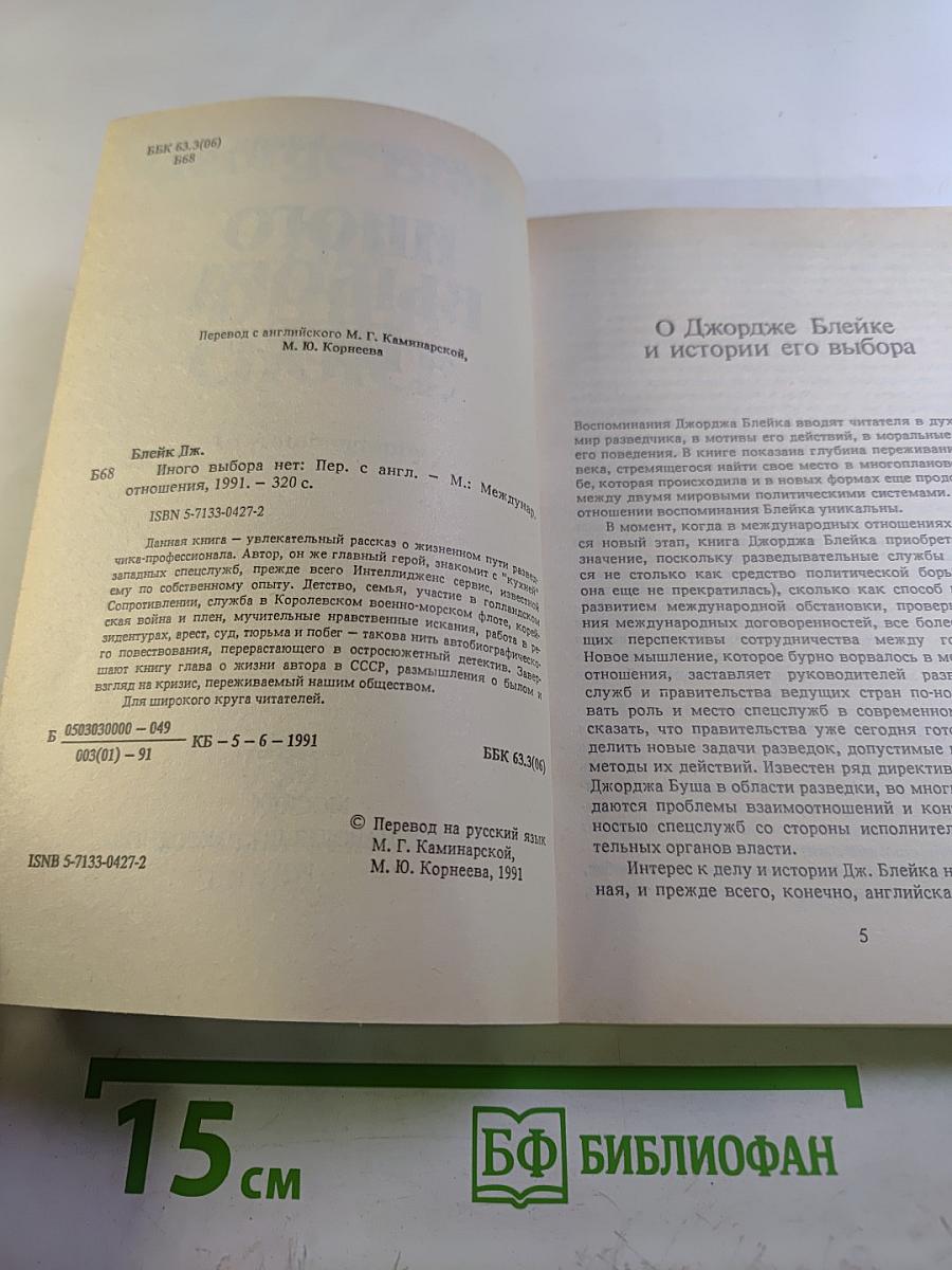 Иного выбора нет