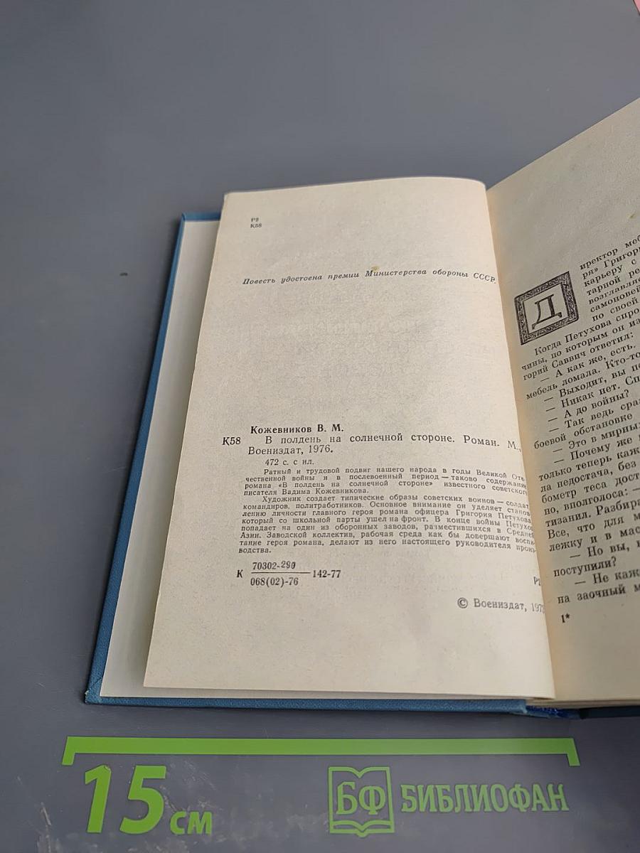 В полдень на солнечной стороне