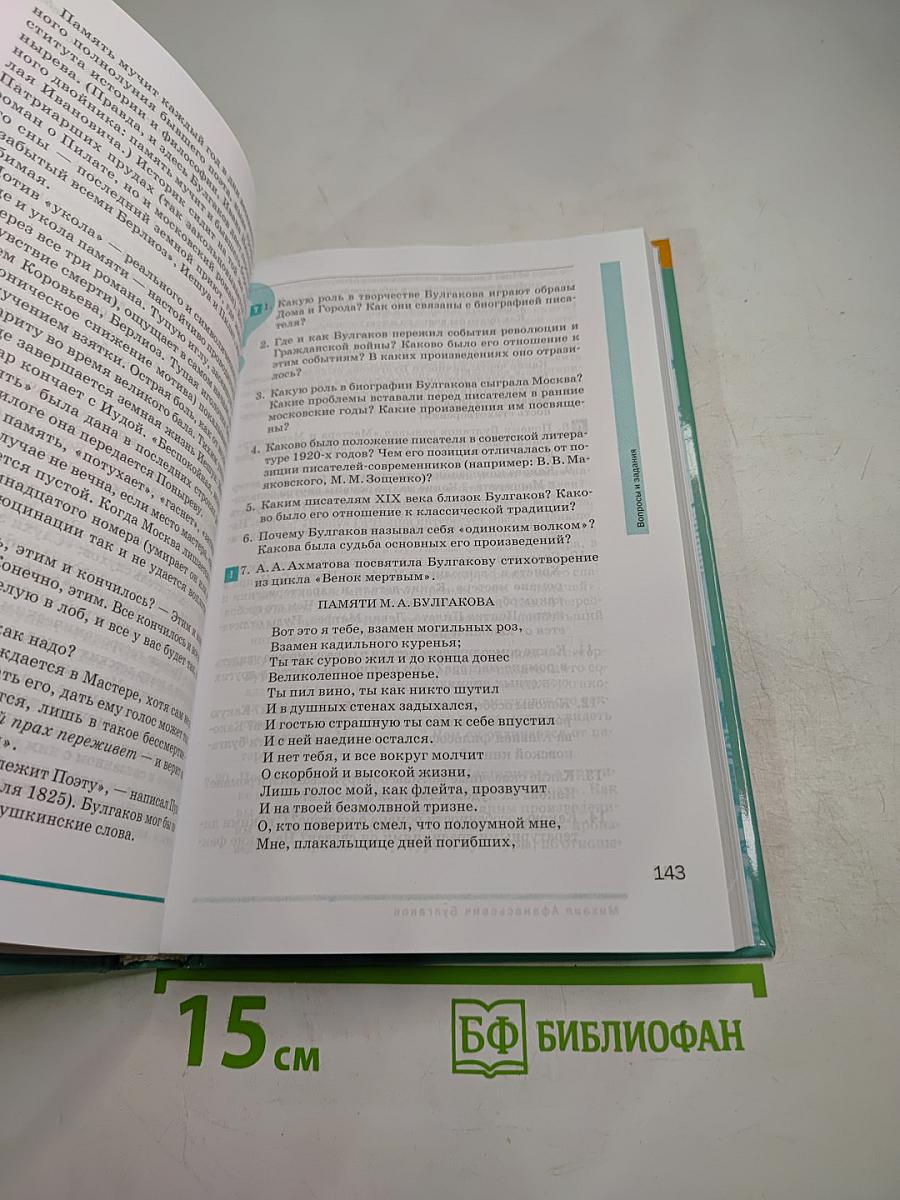 Литература. Учебник для 11 класса (базовый уровень), Часть 2