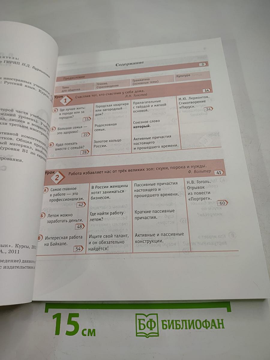 Русский класс. Учебник русского языка. Средний уровень (В1)