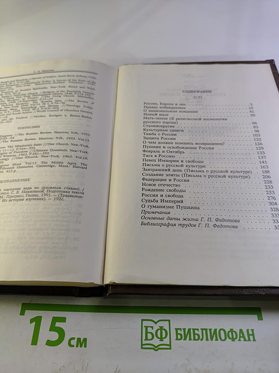 Судьба и грехи России. Избранные статьи по философии русской истории и культуры. 2 том