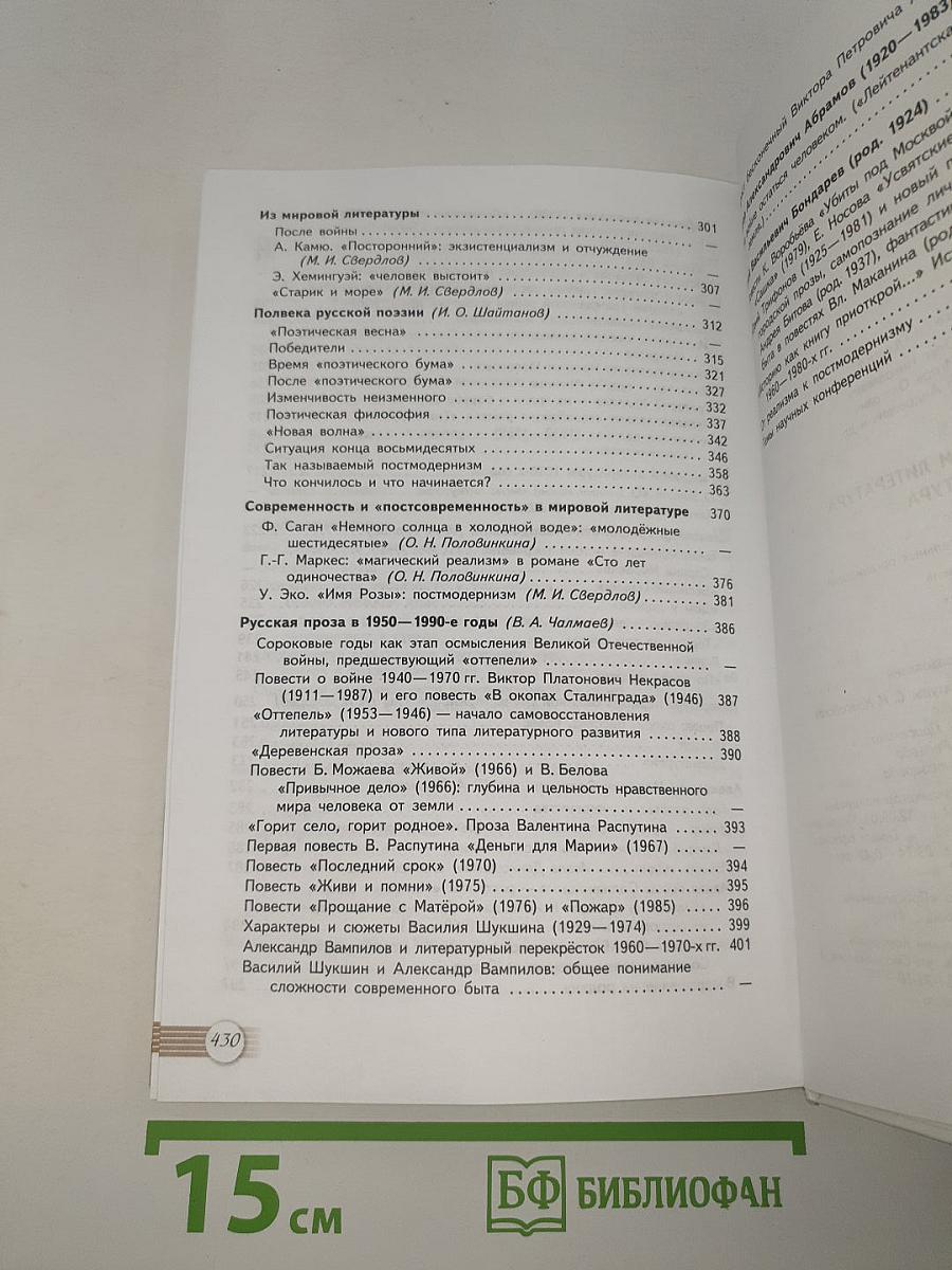 Русский язык и Литература. 11 класс. Литература. Часть 2