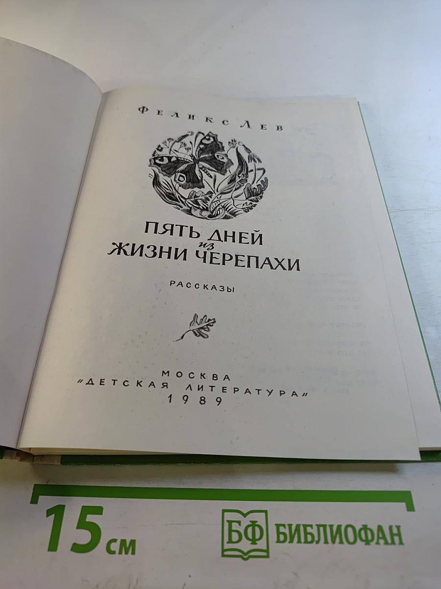 Пять дней из жизни черепахи