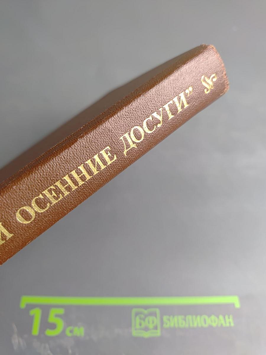 Мои осенние досуги