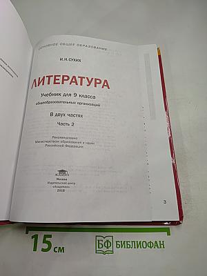 Литература. Учебник для 9 класса. В двух частях. Часть 2