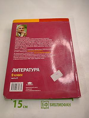 Литература. Учебник для 9 класса. В двух частях. Часть 2