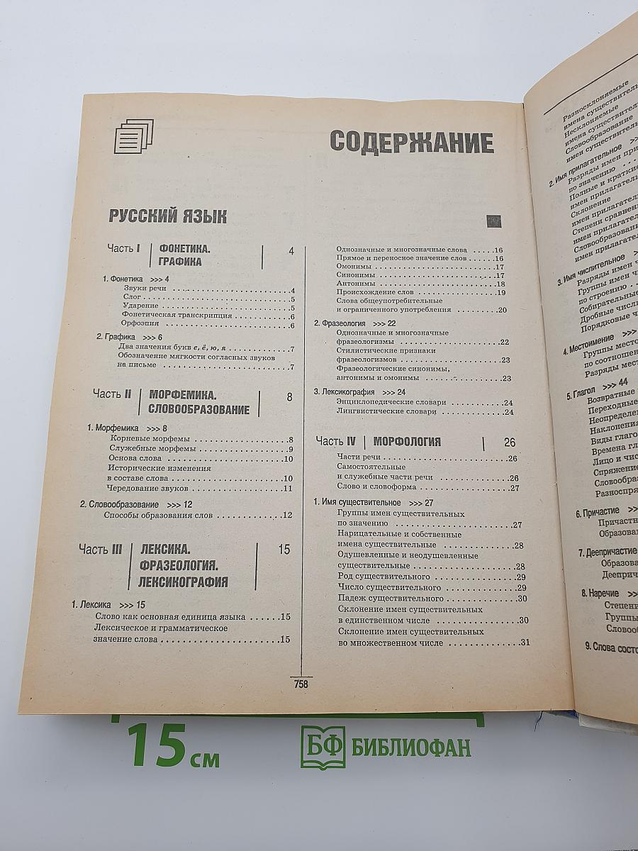 Справочник школьника 5-11 классы
