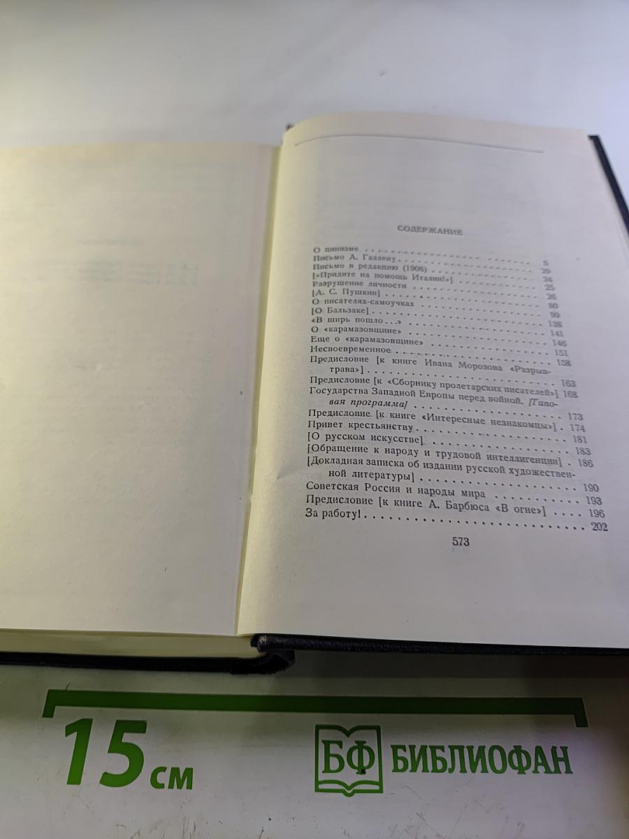 М. Горький. Собрание сочинений в тридцати томах. Том 24: Статьи, речи, приветствия