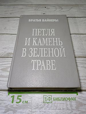 Петля и камень в зеленой траве