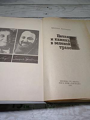 Петля и камень в зеленой траве