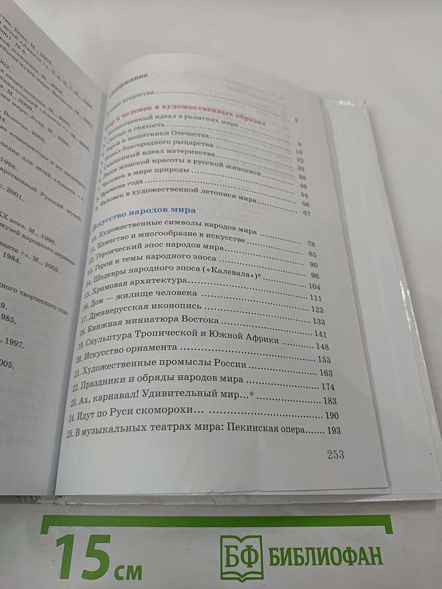 Искусство. Мир и человек в искусстве. 7 класс