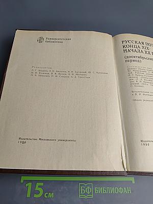 Русская поэзия конца XIX - начала XX века (дооктябрьский период)