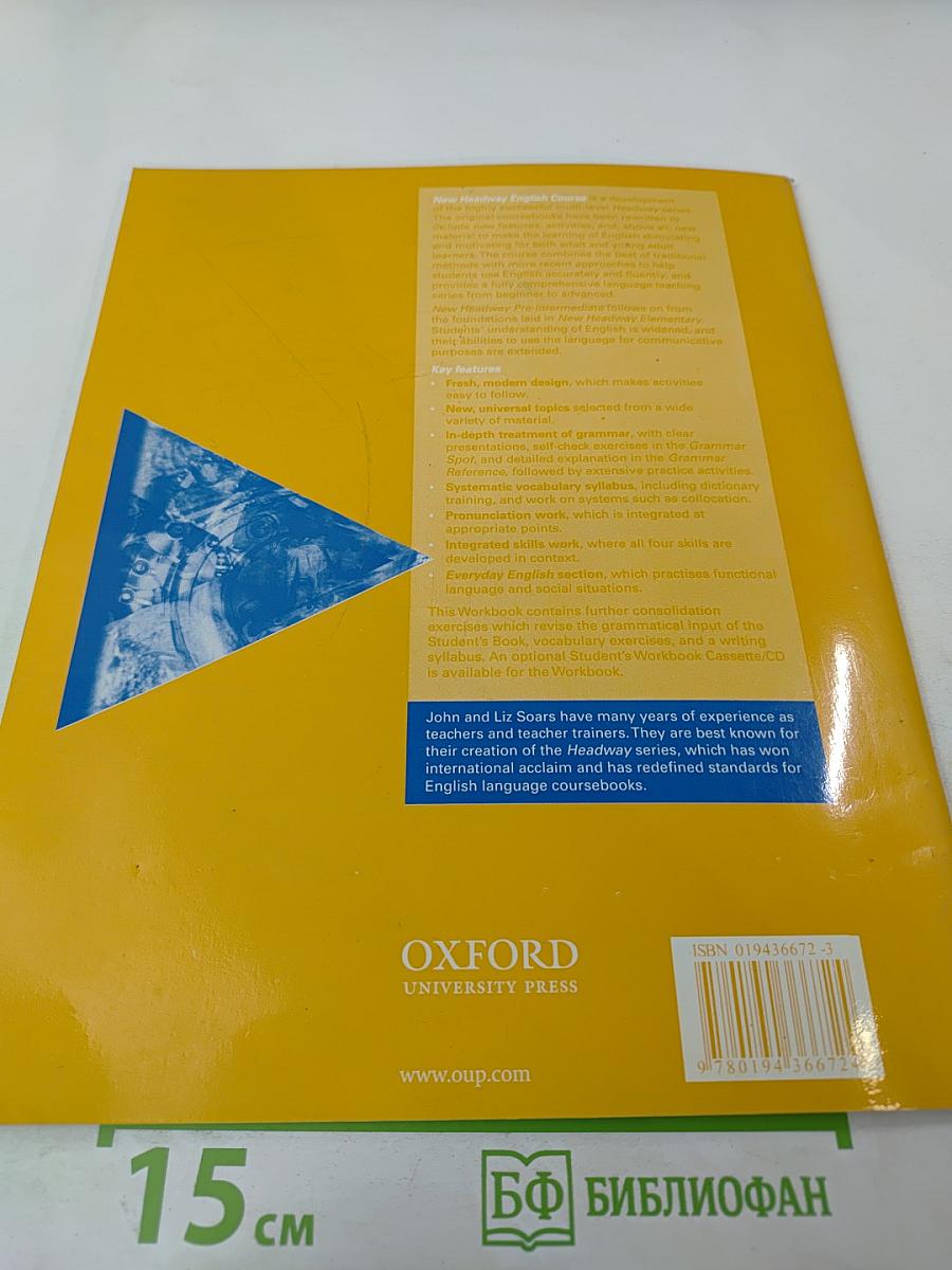 New Headway English Course Pre-Intermediate Workbook without key