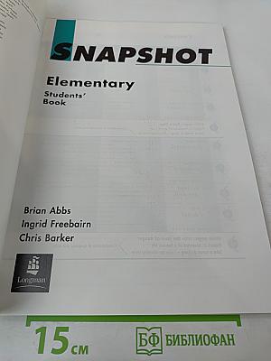 SNAPSHOT Elementary Students' Book