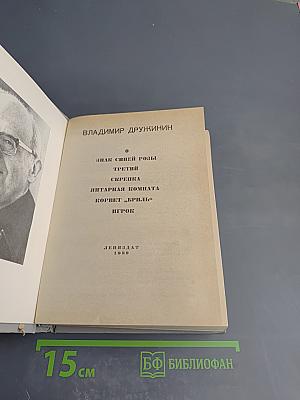 Владимир Дружинин: Знак синей розы, Третий, Скрепка, Янтарная комната, Корвет "Бриль", Игрок