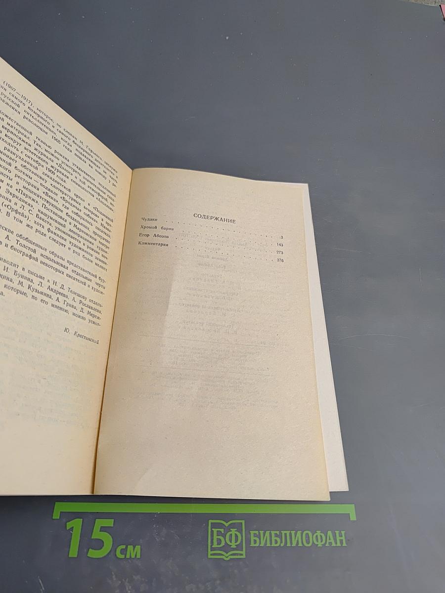 Чудаки. Хромой барин. Егор Абозов