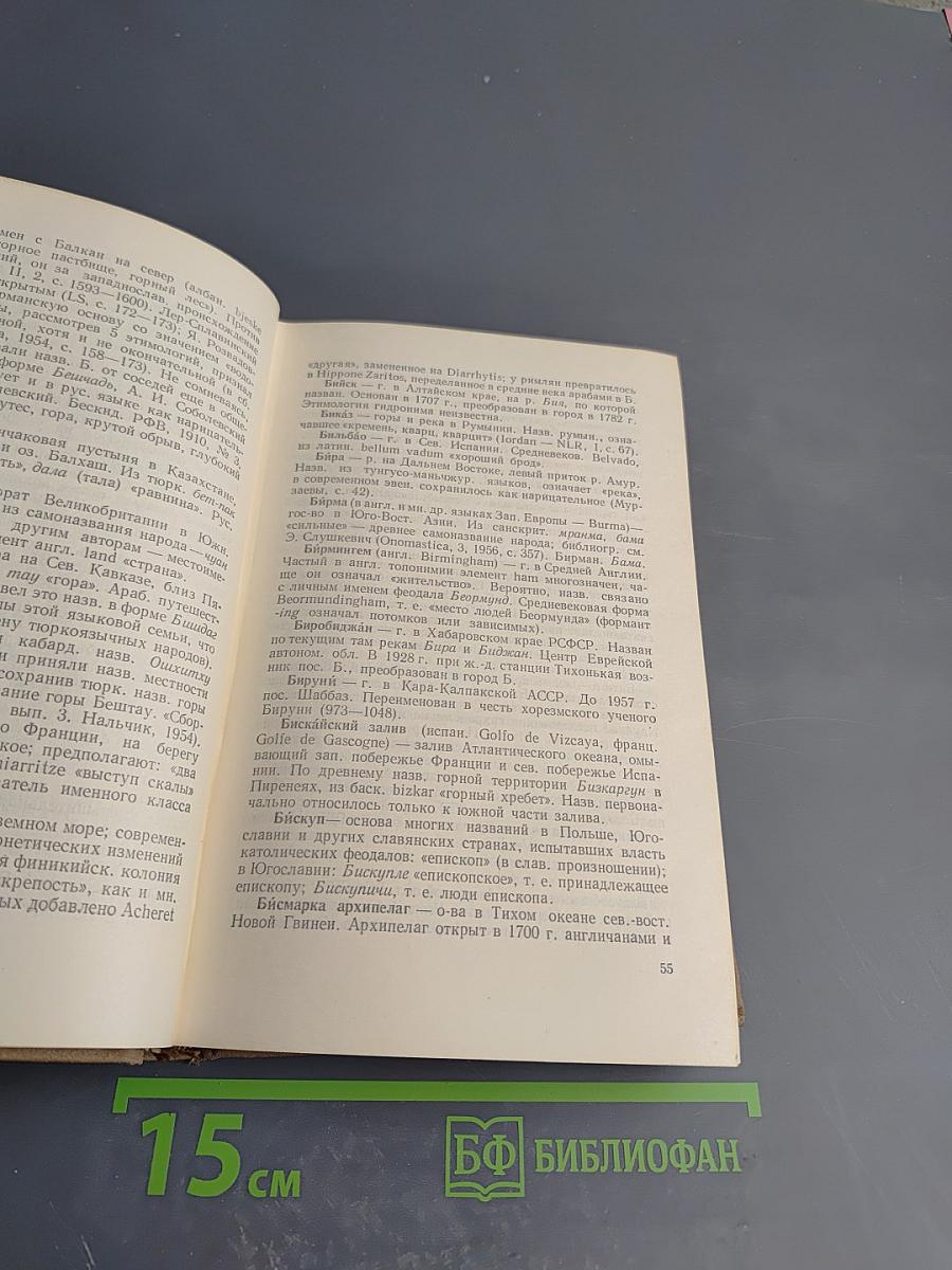 Краткий топонимический словарь