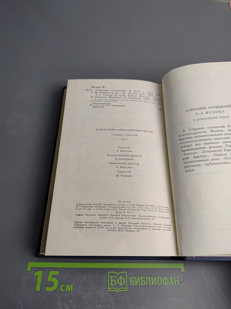 Собрание сочинений. Том 1: Города и годы