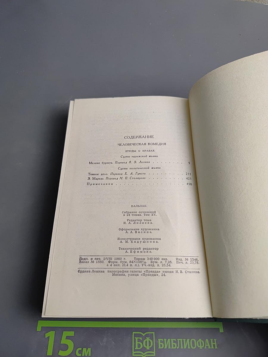 Человеческая комедия. Сцены Парижской жизни. Мелкие буржуа. Том 15