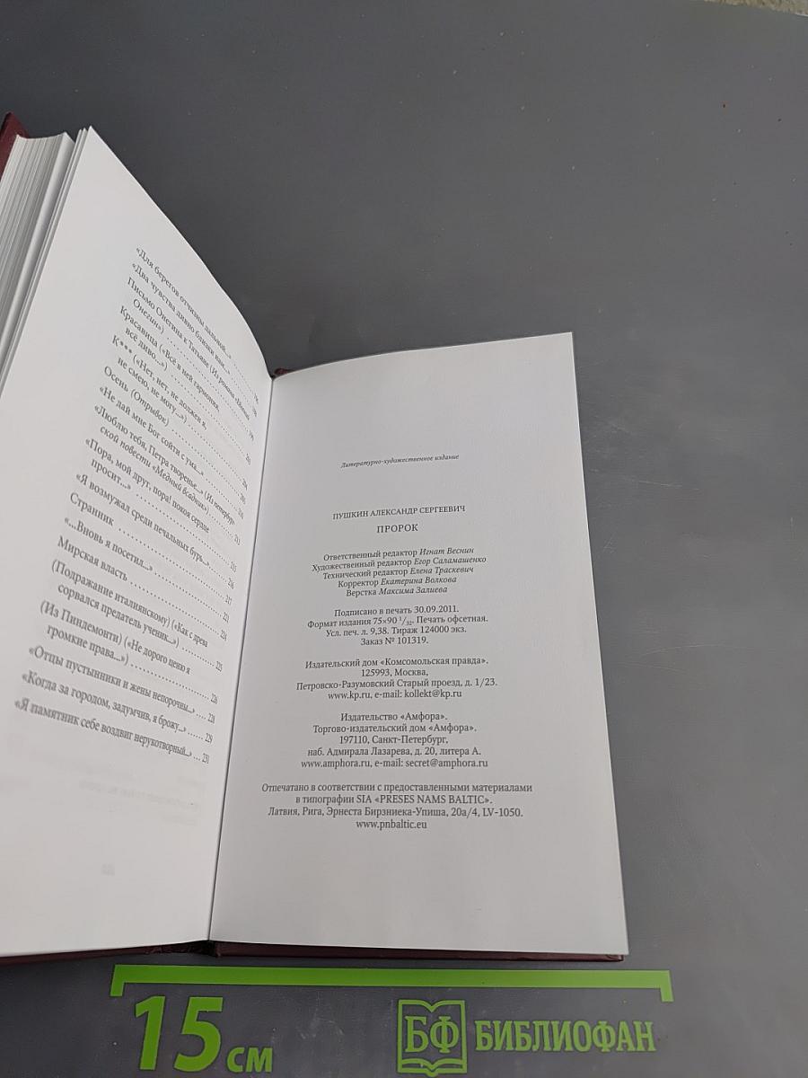 Александр Пушкин. Пророк. Серия Великие поэты