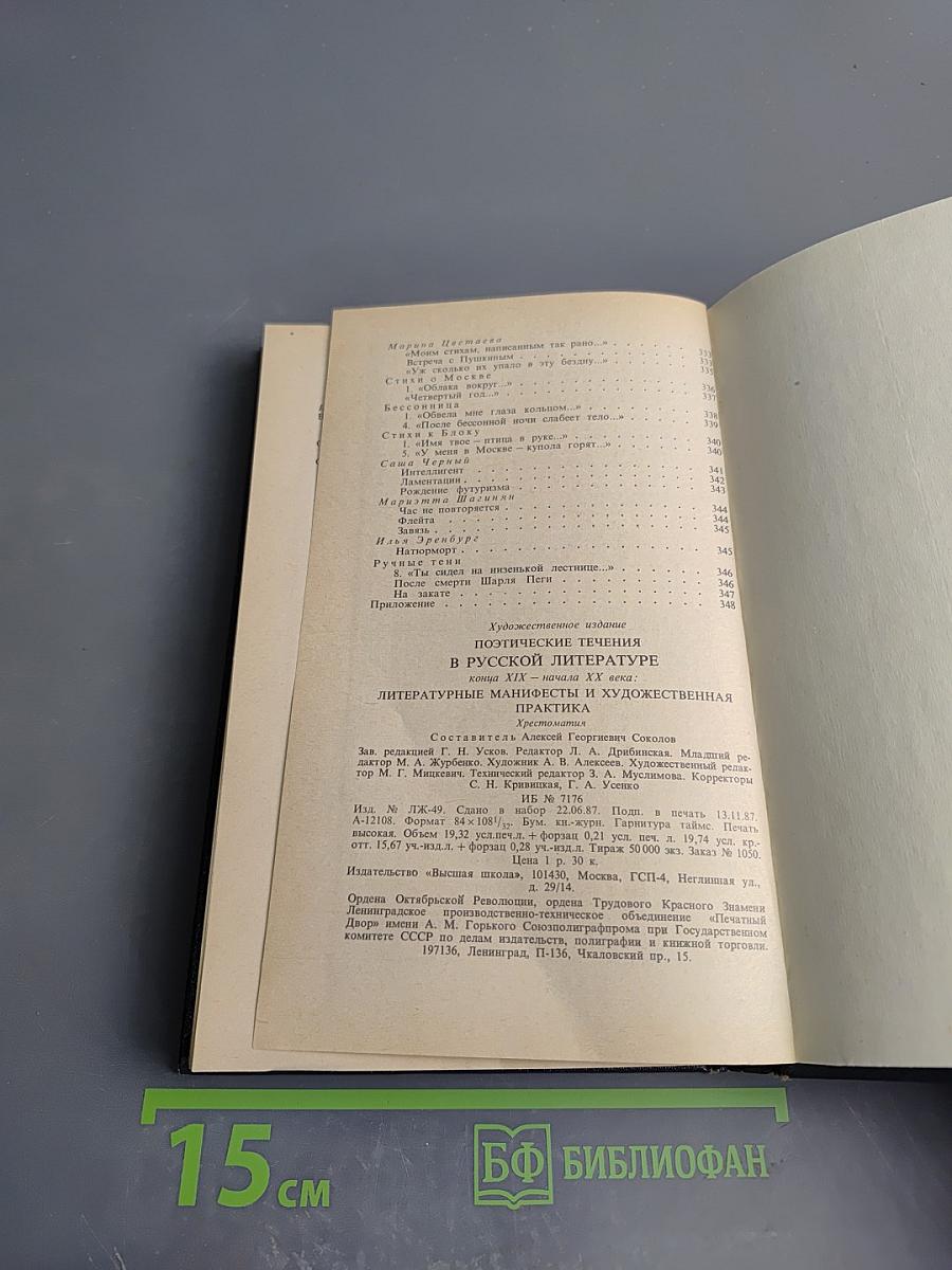 Поэтические течения в русской литературе конца XIX – начала XX века. Хрестоматия