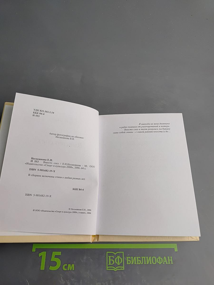 Вместо слез