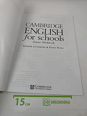 Cambridge English for Schools Starter Workbook