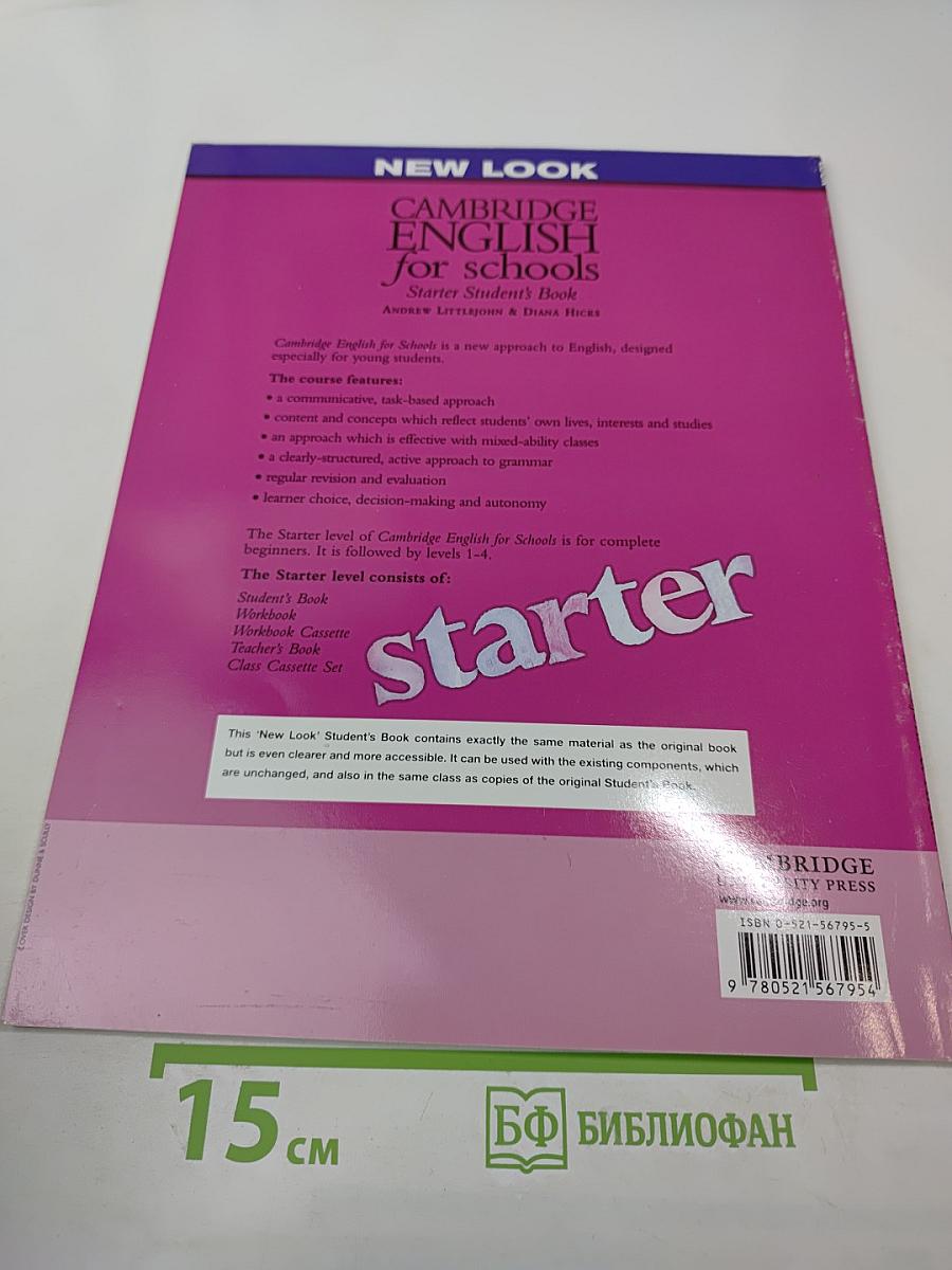 Cambridge English for Schools Starter Student's Book