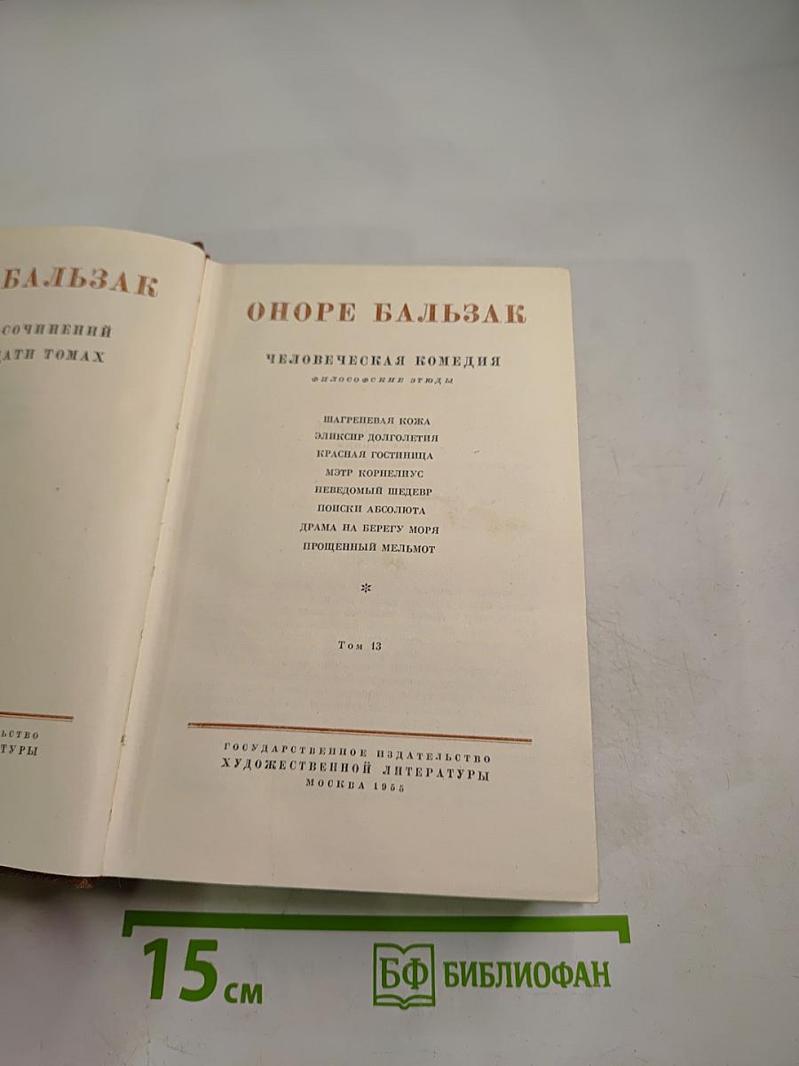 Бальзак. Человеческая комедия. Философские этюды. Том 13
