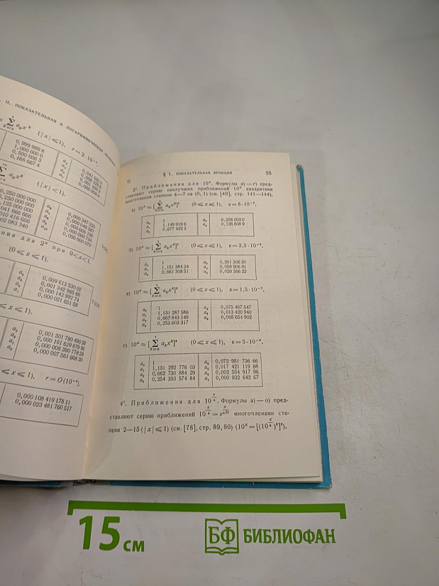 Математический анализ. Вычисление элементарных функций