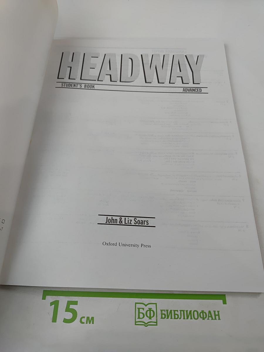 Headway student's book advanced