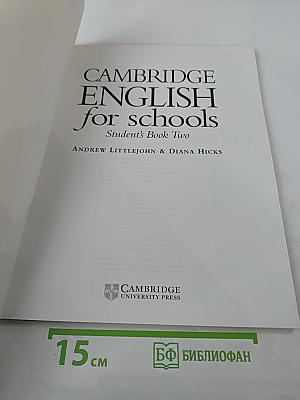 Cambridge English for Schools Student's Book Two