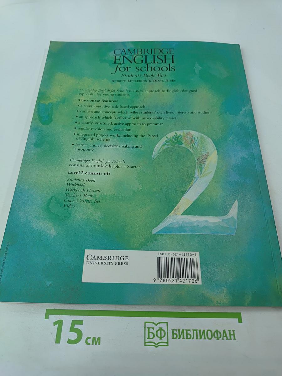 Cambridge English for Schools Student's Book Two