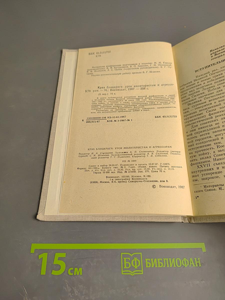 Крах блицкрига: Урок милитаристам и агрессорам