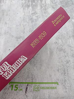 Год кризиса 1938-1939 Том I. Документы и материалы