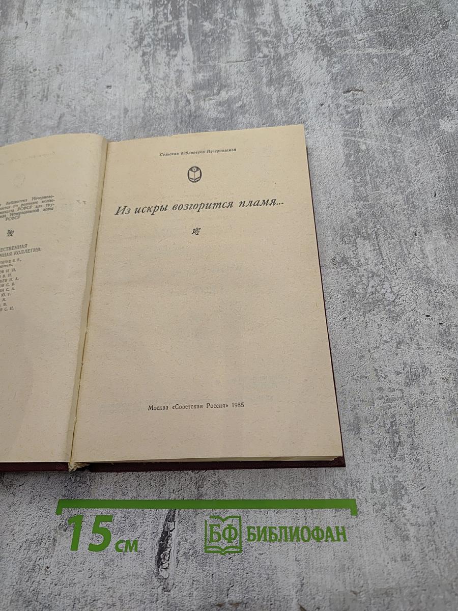 Из искры возгорится пламя... Декабристы и поэты их круга до восстания 1825 года