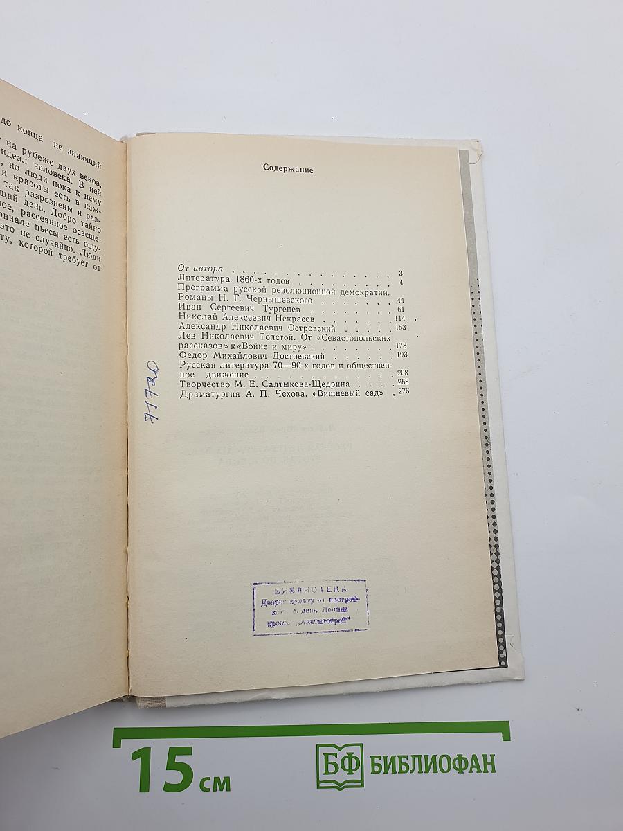 Русская литература XIX в. Вторая половина
