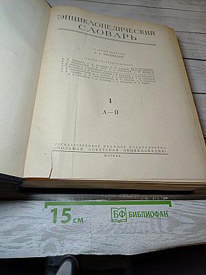 Энциклопедический Словарь. Том 1: А-Й