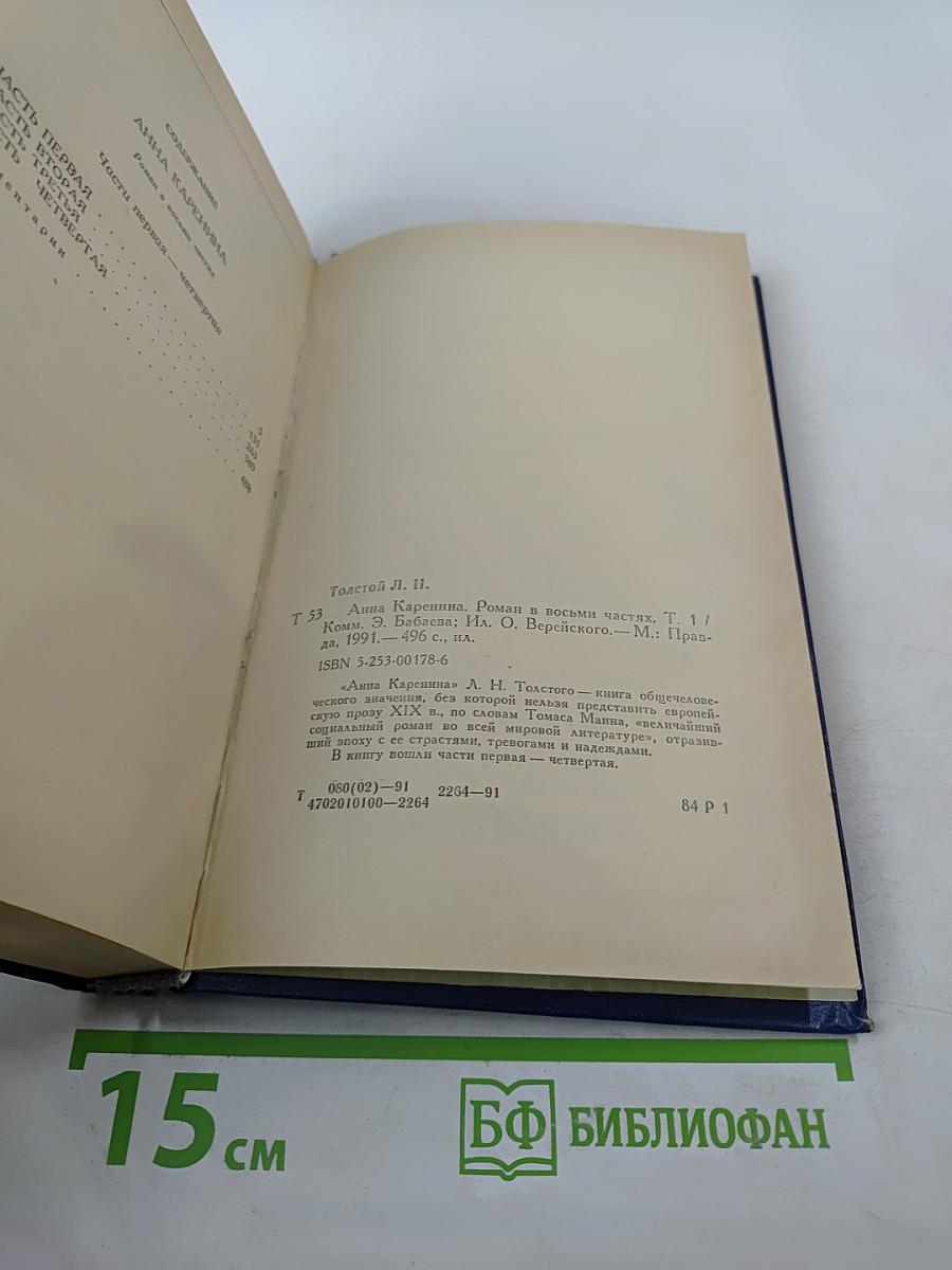 Анна Каренина. Части первая - четвертая