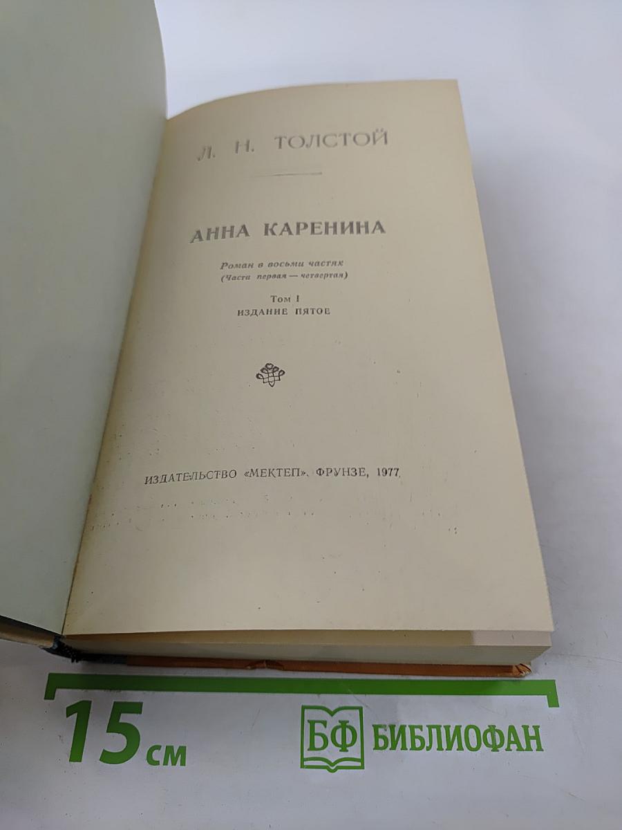 Анна Каренина. Роман в восьми частях. Том I (Части первая - четвёртая)